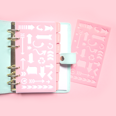 Personal Size Planner Stencils - Arrows
