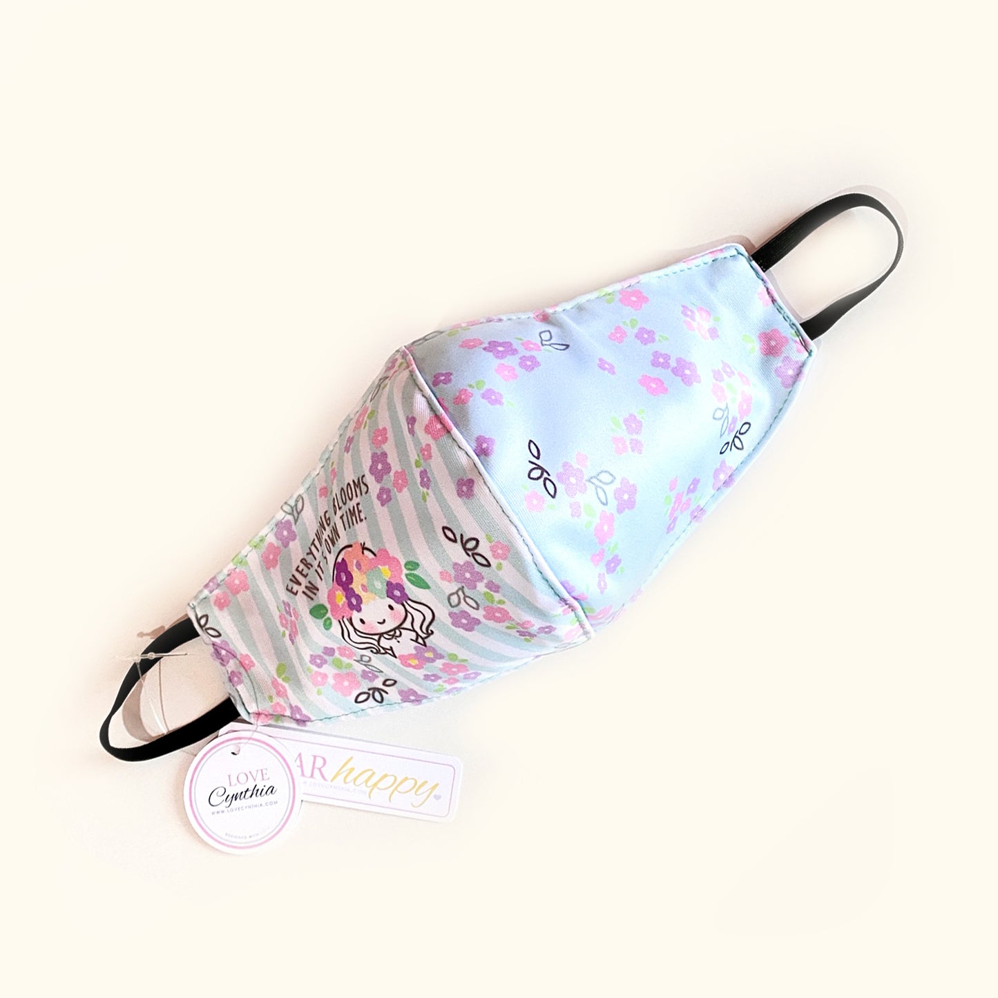 EVERYTHING BLOOMS IN ITS OWN TIME - FACE MASK