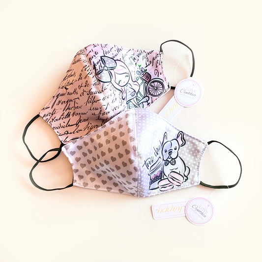 C'EST LA VIE (pack of 2)  - FACE MASKS