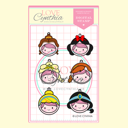 HAPPY GIRLS - CUTE BALL ORNAMENTS set 2