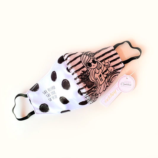 SHE BELIEVED SHE COULD, SO SHE DID.  - FACE MASK