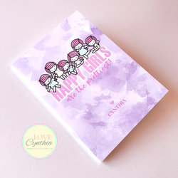 STICKER COLLECTING BOOKLET - HAPPY GIRLS ARE THE PRETTIEST - VIOLET