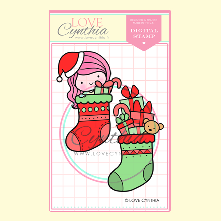CHRISTMAS DIGITAL STAMP SET 2 - Christmas Stockings