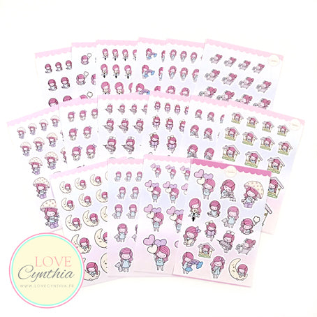 HAPPY STICKERS - Vol. Pink