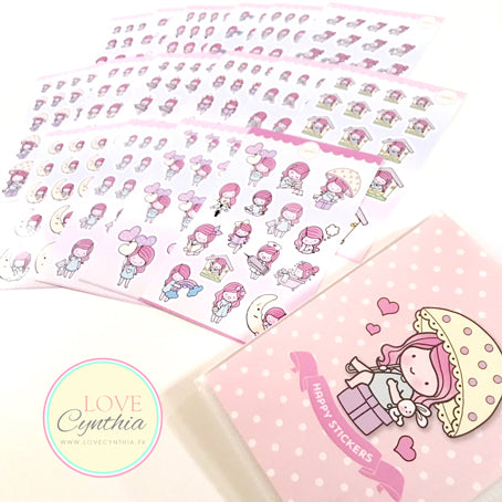 HAPPY STICKERS - Vol. Pink