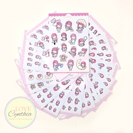 HAPPY STICKERS - Vol. Pink