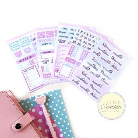 HAPPY STICKERS COORDINATING KIT - 5 SHEETS