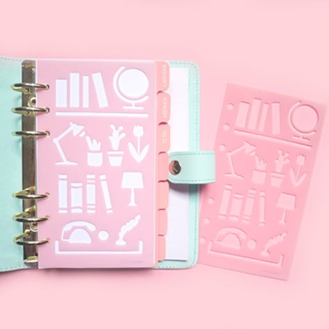 Personal Size Planner Stencils - Bookworm
