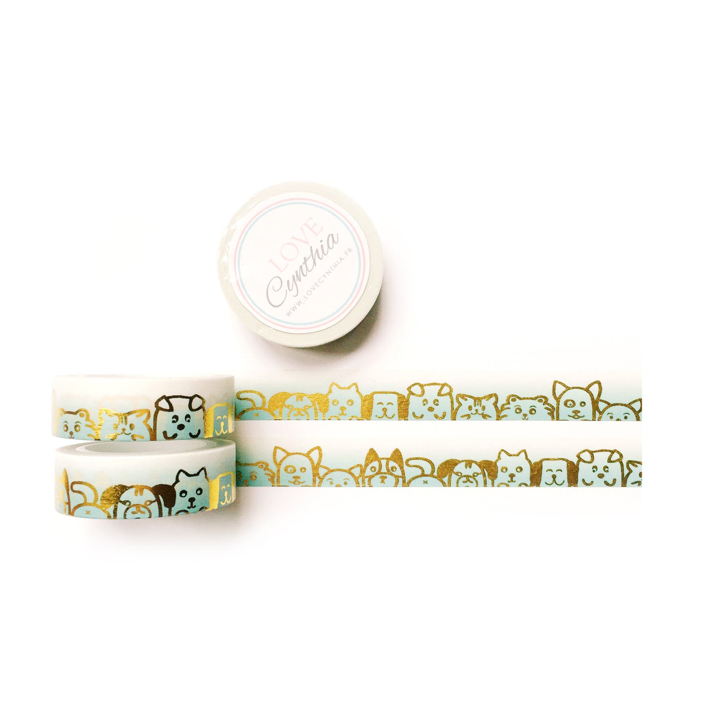 Woof Gold Foil Washi Tape