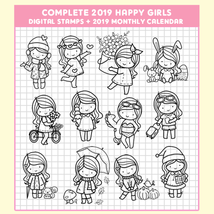 COMPLETE 2019 HAPPY GIRLS