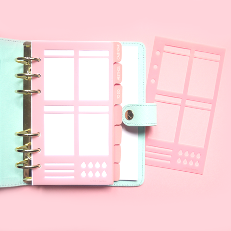Personal Size Planner Stencils - Weekly Box