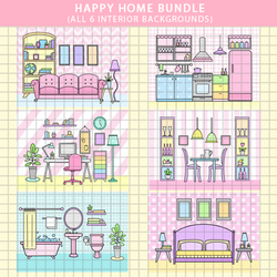 HAPPY HOME - BUNDLE of 6