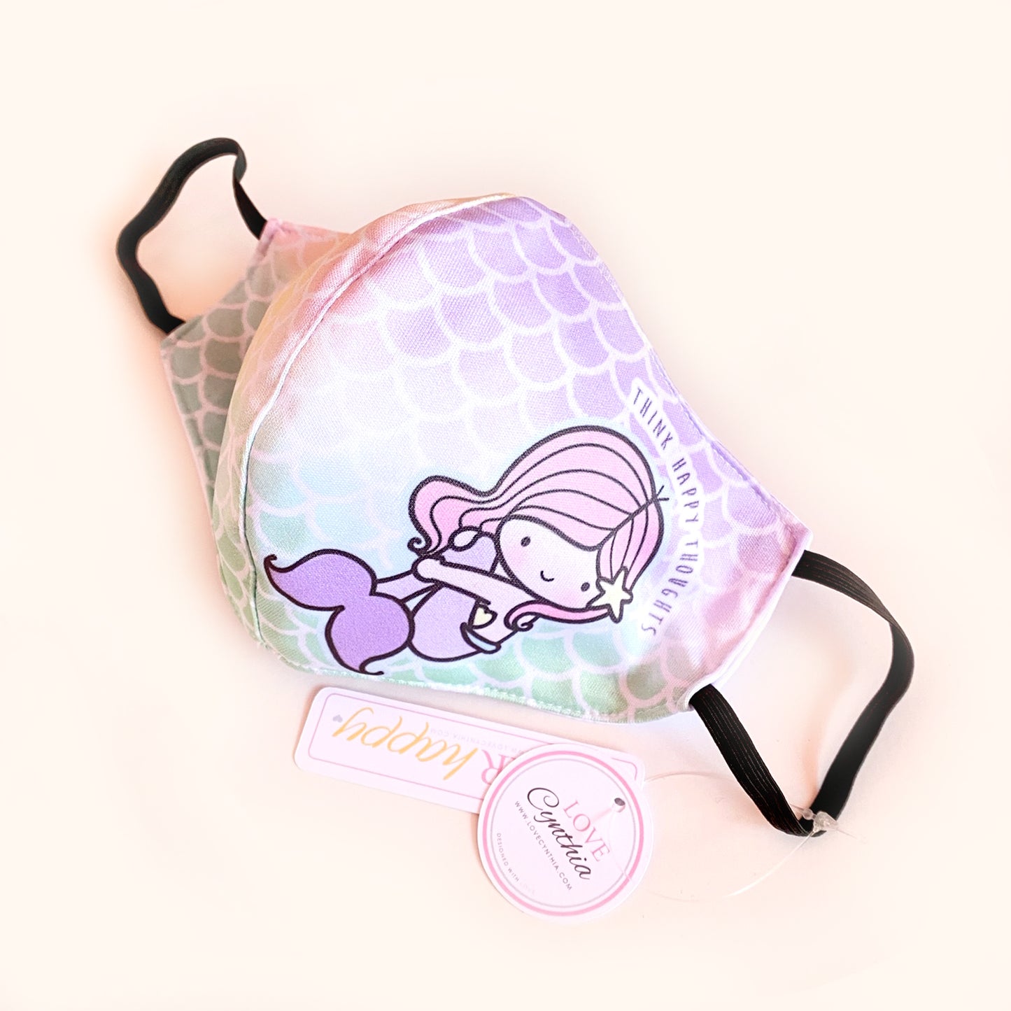 THINK HAPPY THOUGHTS - FACE MASK
