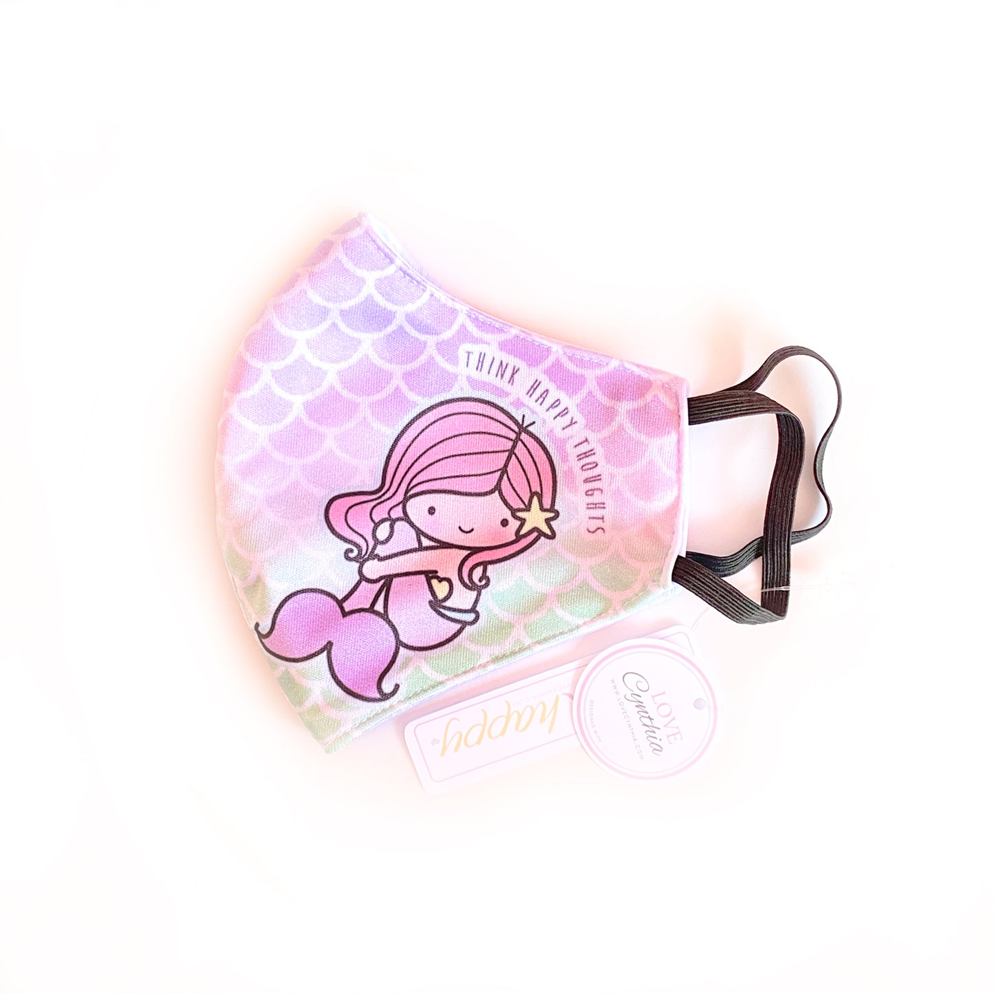 THINK HAPPY THOUGHTS - FACE MASK