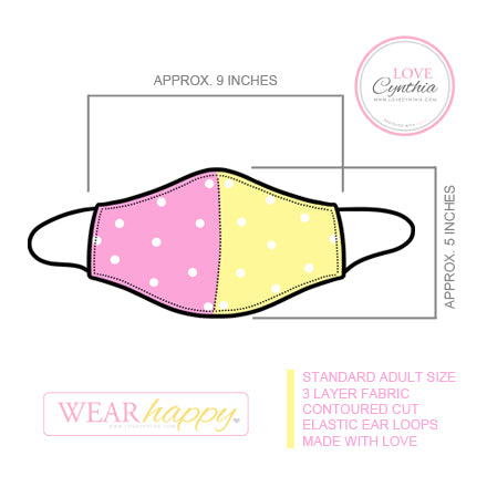 THINK HAPPY THOUGHTS - FACE MASK